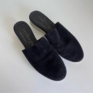Pedro Garcia Black Suede Slide Mules